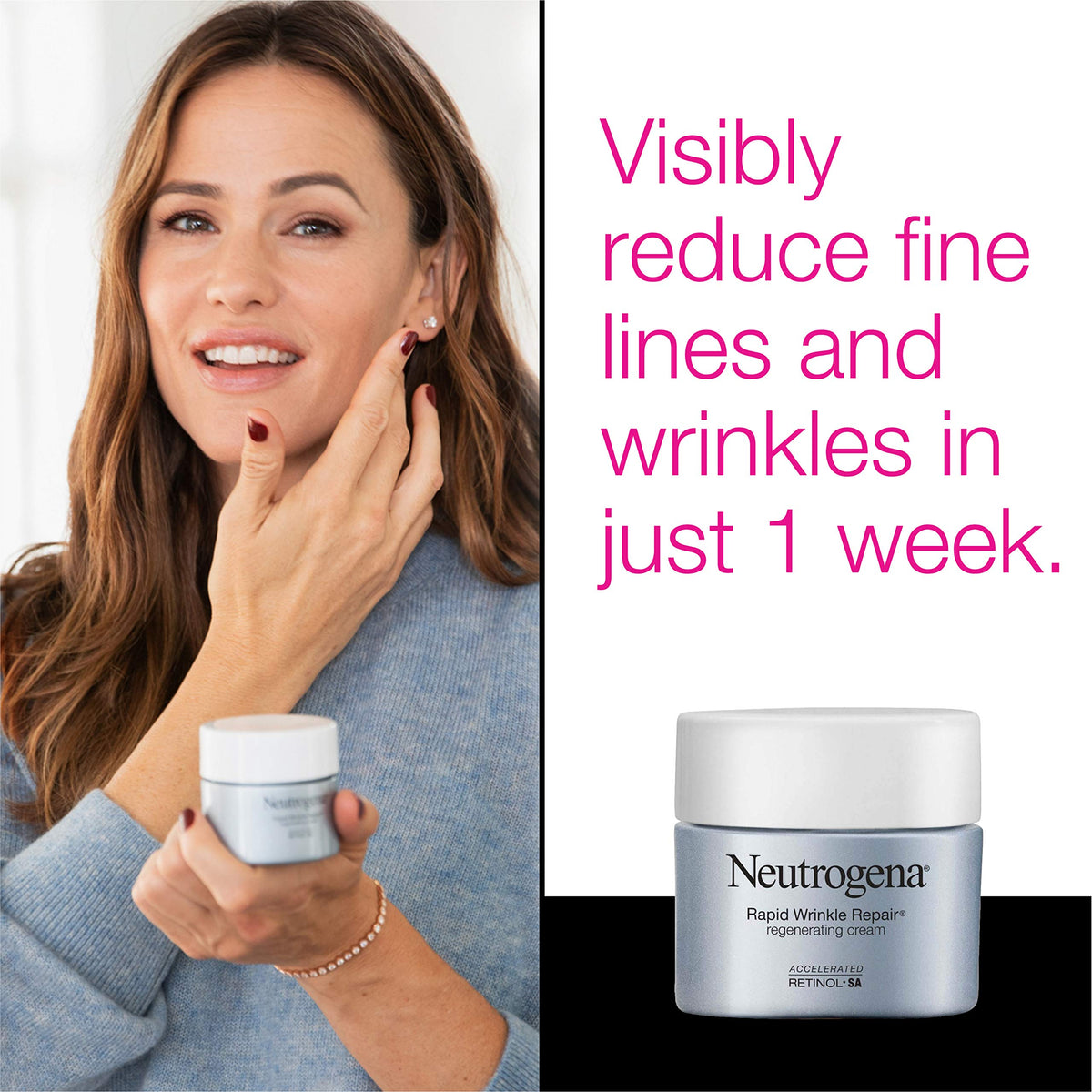 Neutrogena Rapid Wrinkle Repair Retinol Regenerating Anti-Aging Face Cream & Hyaluronic Acid; Anti-Wrinkle Retinol Moisturizer & Neck Cream Beauty & Personal Care Neutrogena