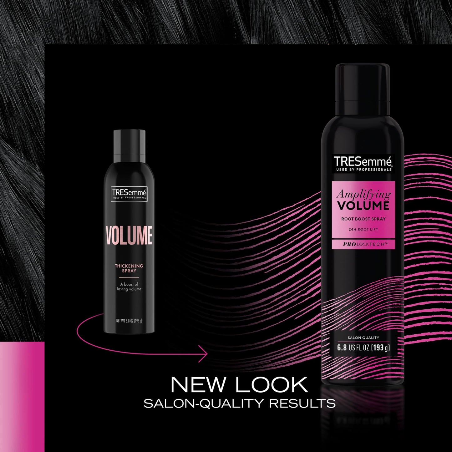 TRESemme Hair Spray, Volume Spray (Pack of 2), 6.8 Oz each, Finishing Hair Thickening Products for Women, Volumizing Hair Products for Thicker, Fuller Beauty & Personal Care TRESemmé