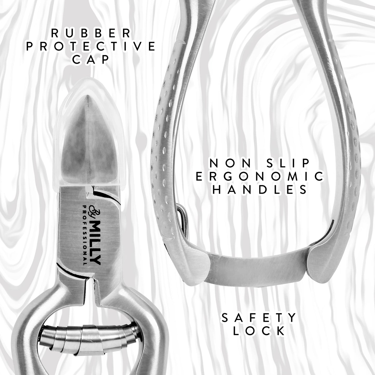 By MILLY High Carbon Stainless Steel Heavy Duty Toenail Clippers for Thick Toenails | Trim Thick or Hard Toenails | Professional Nail Clippers Beauty & Personal Care By MILLY