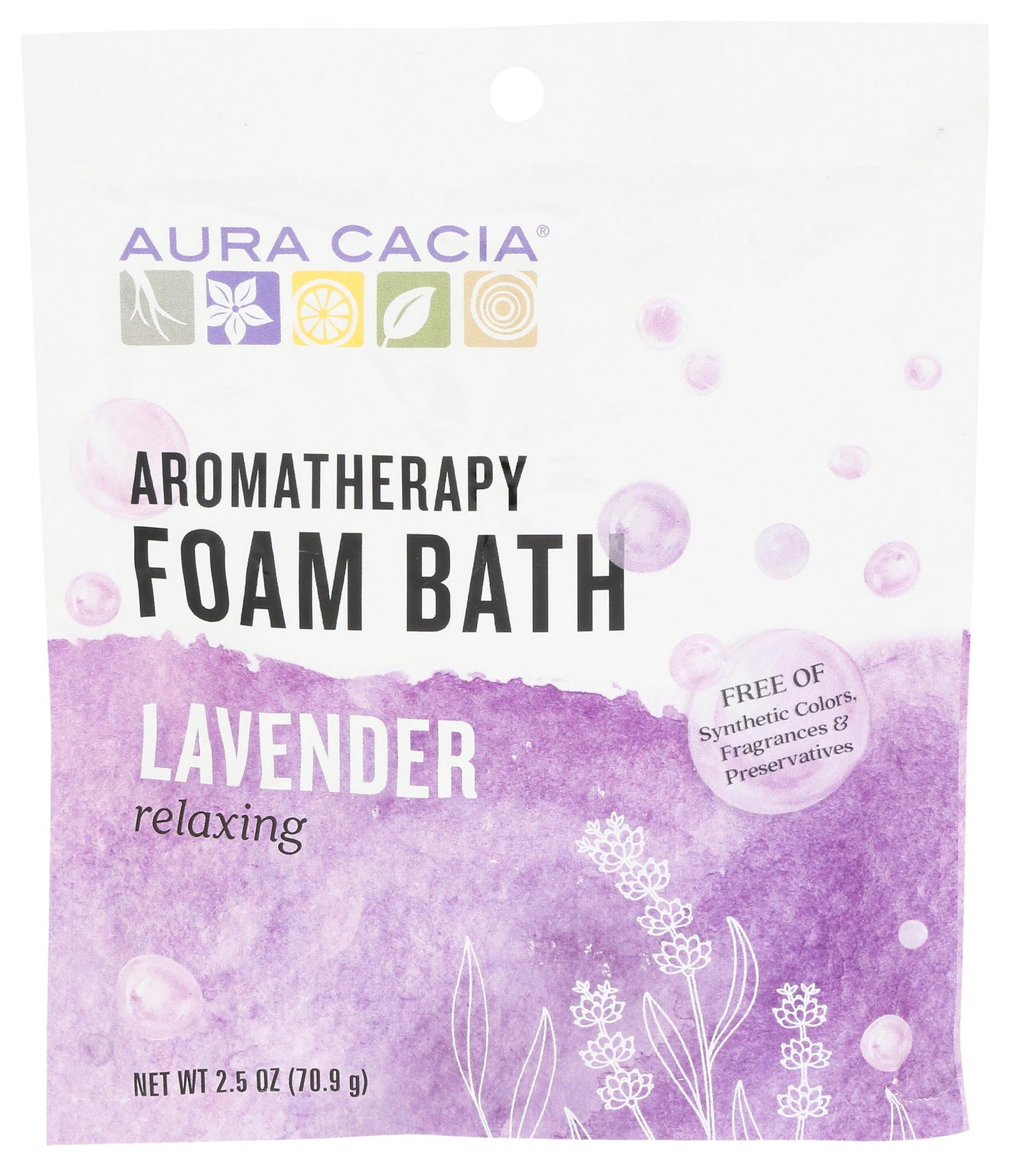 AURA CACIA Lavender Foaming Bath, 2.5 OZ Beauty & Personal Care Aura Cacia