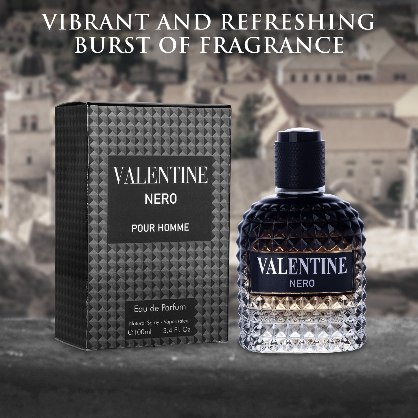 Valentine Nero for Men - Woody Aromatic Fragrance with Floral and Mineral Notes - Masculine Scent - 100ml Beauty & Personal Care URBAN COLLECTION