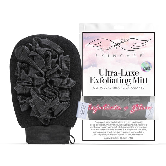 Seraphic Skincare Ultra-Luxe Exfoliating Mitt for Traditional Korean Exfoliation - Body Exfoliator with Mesh Shower Gloves for Gentle Cleansing Beauty and Personal Care SERAPHIC SKINCARE