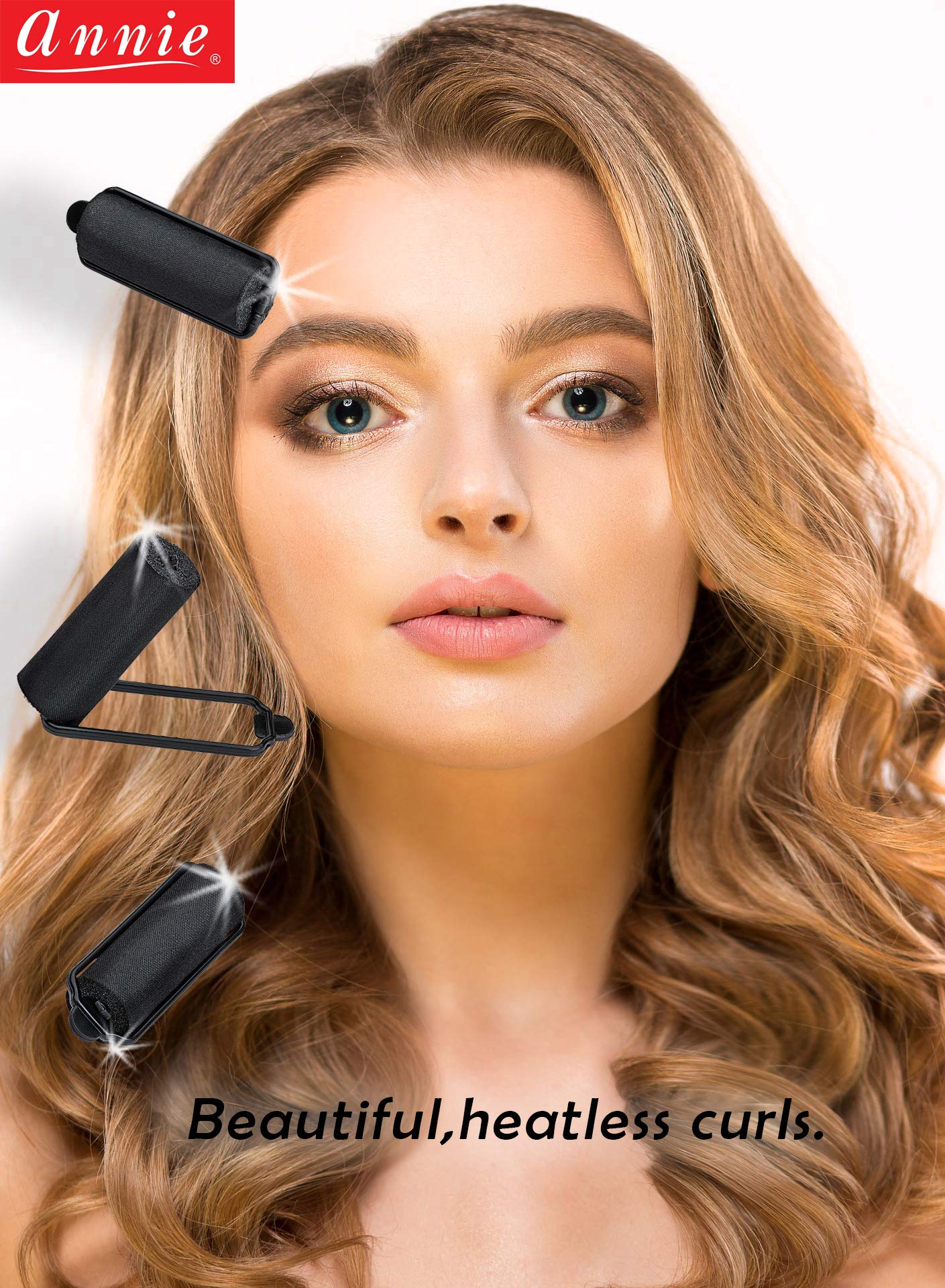 satin roller curler MEDIUM size hair accessories Beauty & Personal Care Annie