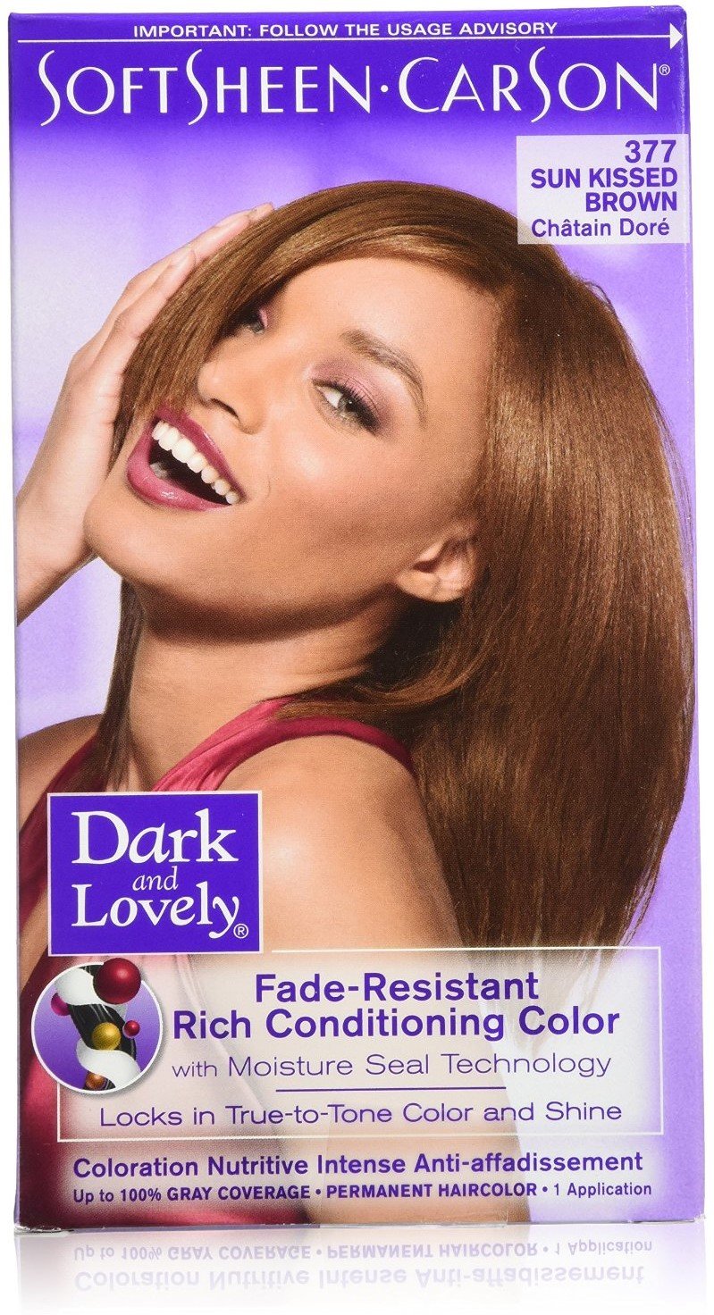 Dark & Lovely Fade Resistant Rich Conditioning Color, No. 377, Sun Kissed Brown Beauty & Personal Care SoftSheen