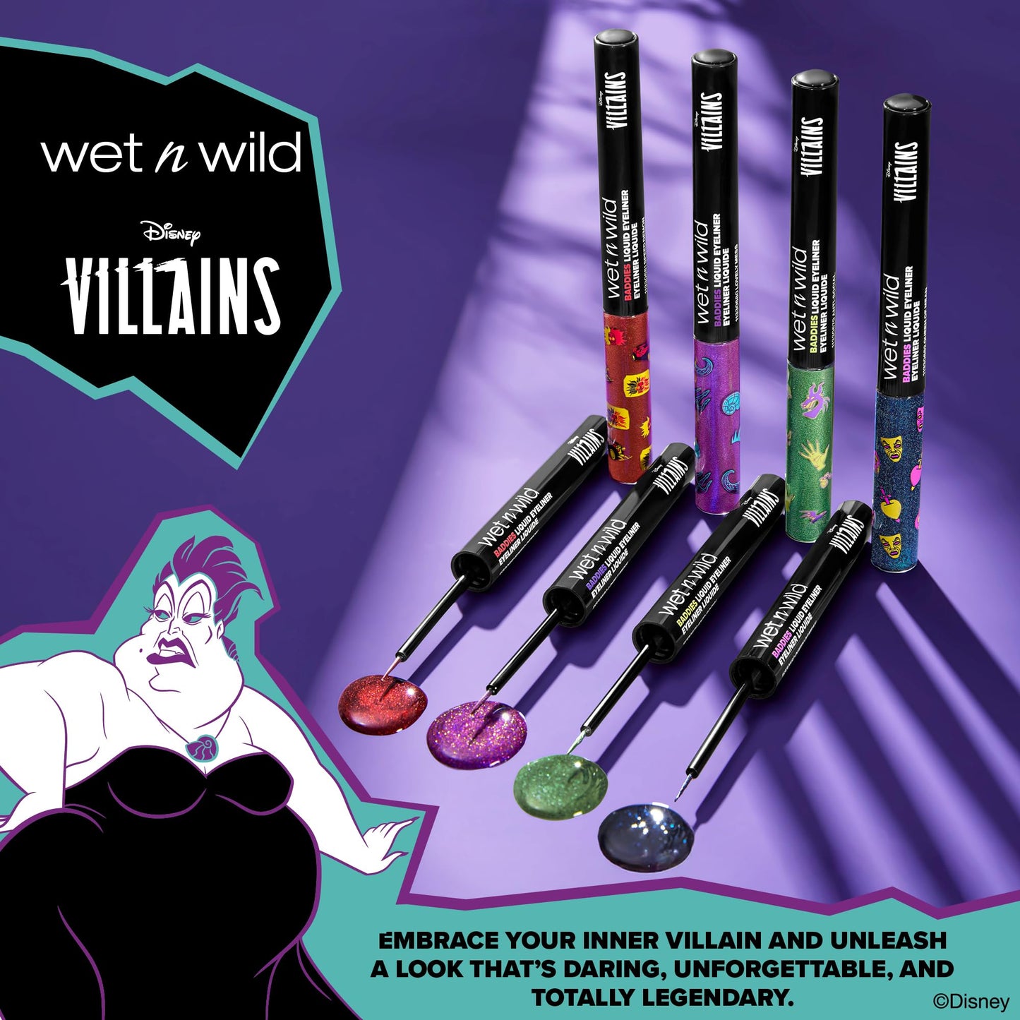 wet n wild Disney Villains Baddies Liquid Eyeliner - Lovely Mess Beauty & Personal Care wet n wild