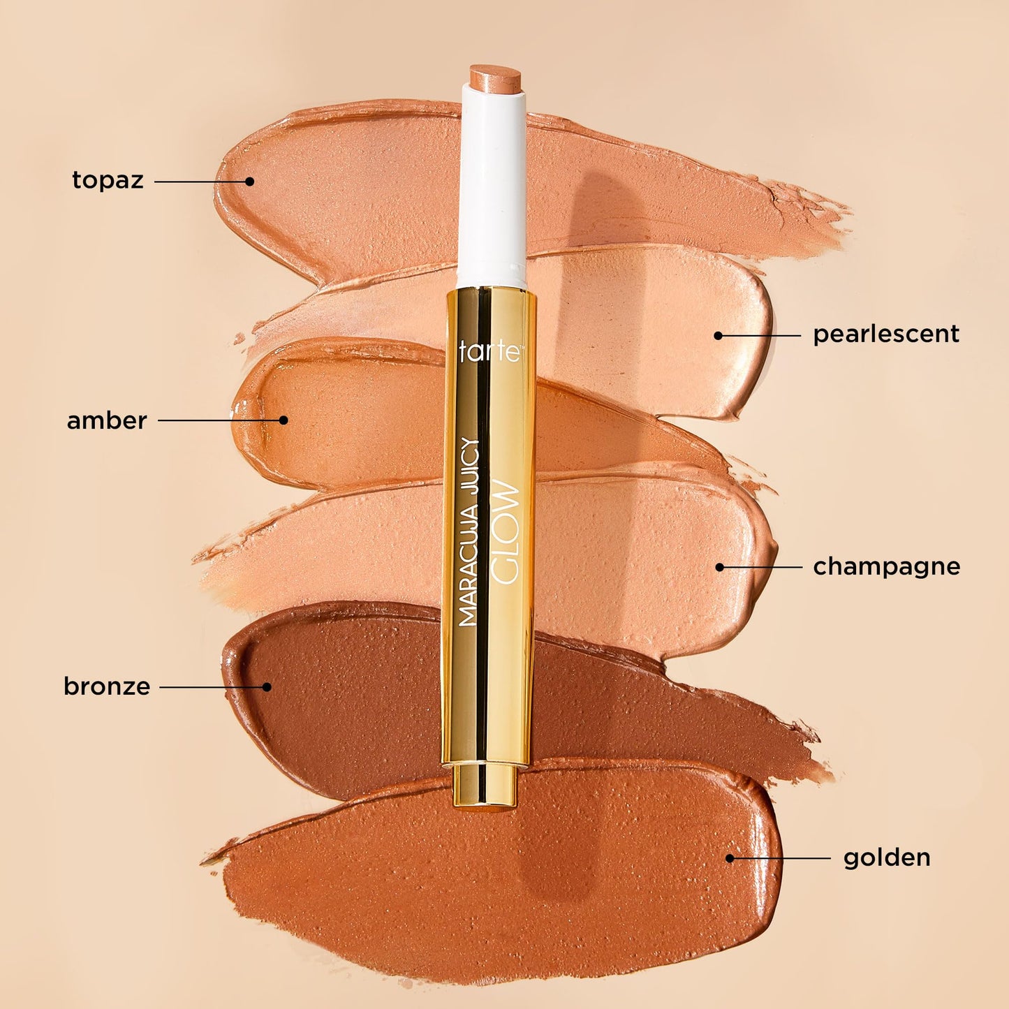 tarte maracuja juicy glow highlight - Highlighter with Vitamin E to Hydrate, Blur appearance for a Smooth Buildable Glow & Luminous Radiant Finish Beauty & Personal Care tarte
