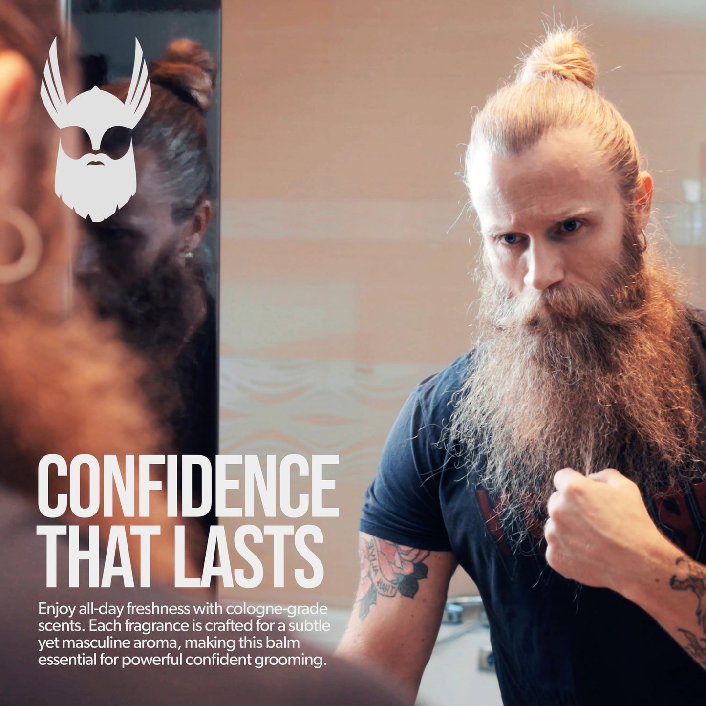 The Beard Struggle Warrior’s Beard Balm - Silver Collection, Viking Storm - Non-Greasy Low-Hold Formula, Luxurious Cologne-Grade Fragrances 100% Beauty and Personal Care The Beard Struggle