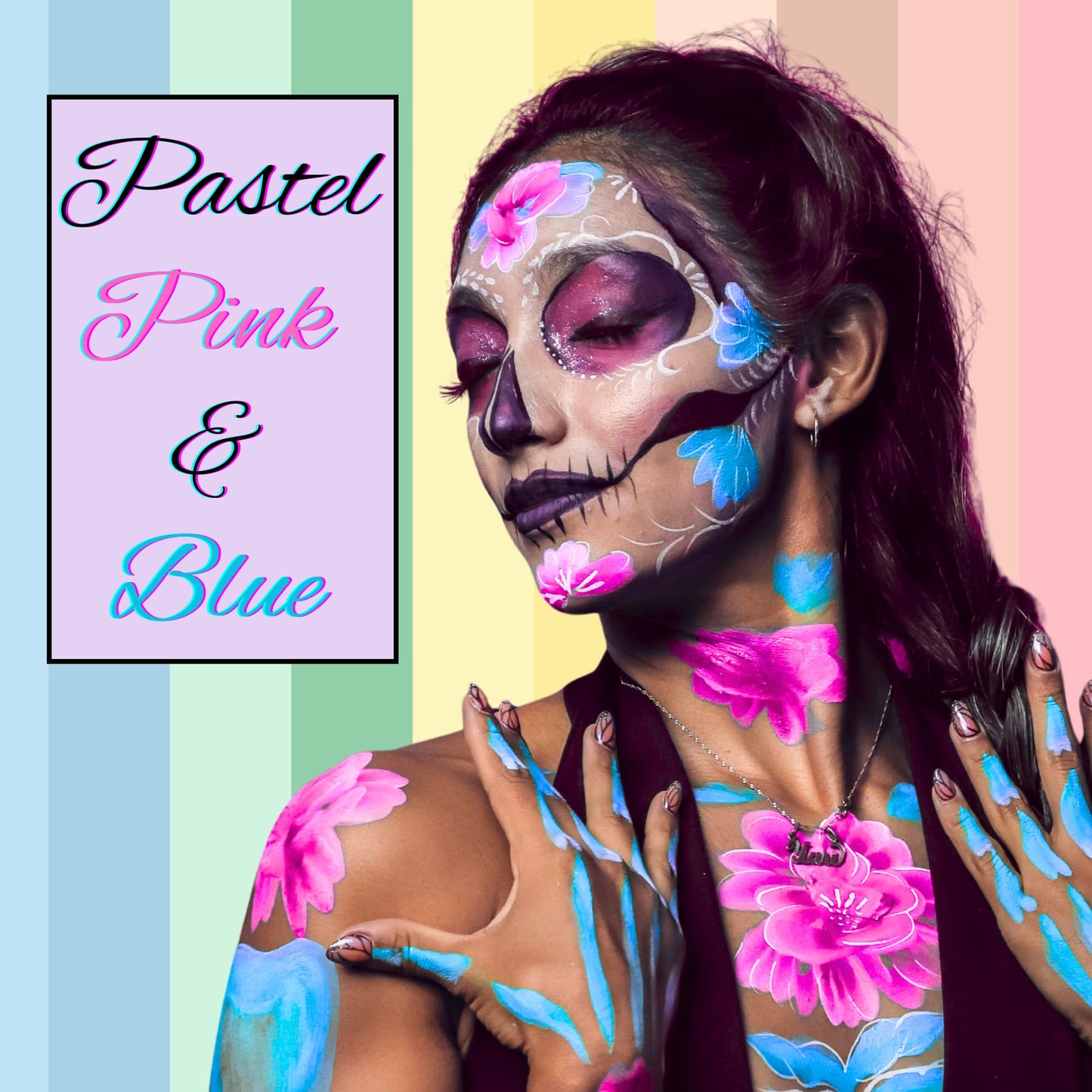 2-Pack Pastel Liquid Latex Kit - Blue & Pink, Includes two 1 oz Precision Brushes, Perfect for Body Art, SFX Makeup, Cosplay & Nail Art Beauty & Personal Care Liquid Latex Fashions
