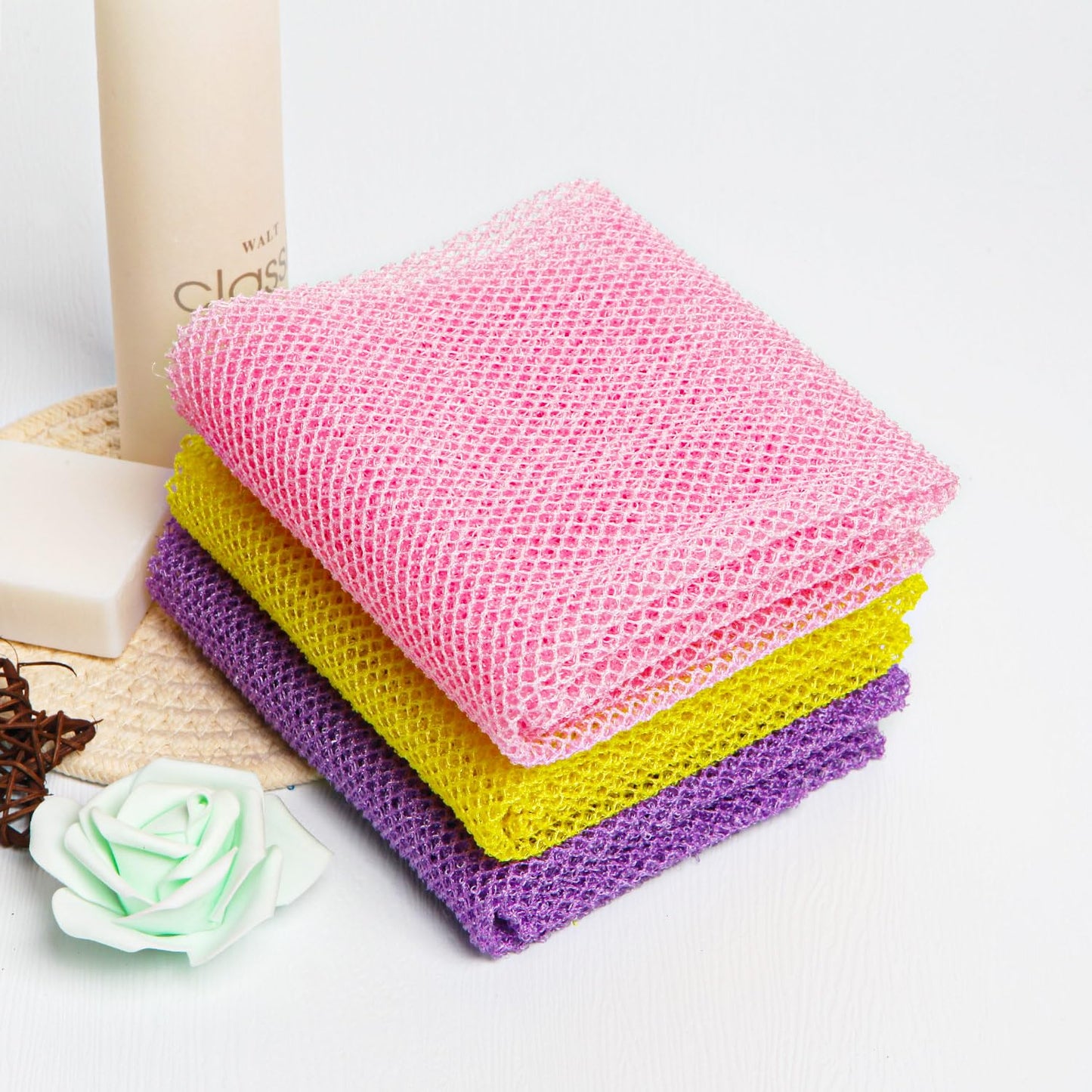 African Net Sponge African Exfoliating Net African Bath Sponge African Scrubbing Long Net Rag African Wash Net Shower Body Scrubber Beauty and Personal Care GIGULES