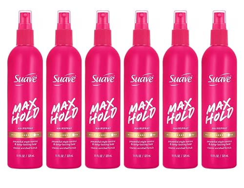 Suave Hairspray Max Hold 11 Ounce Pump (Pack of 6) Beauty & Personal Care DIKAYI