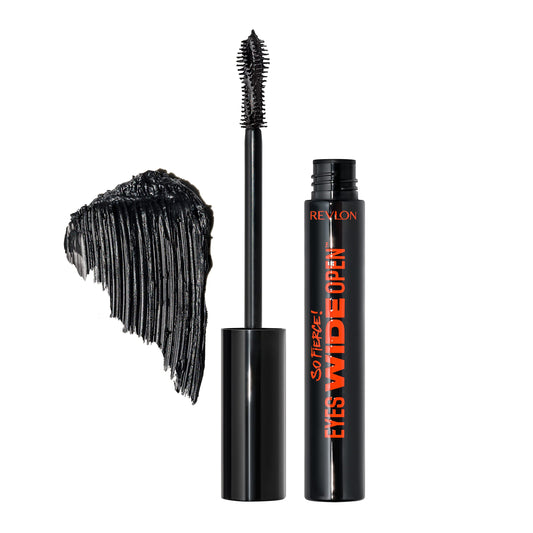Revlon So Fierce Eyes Wide Open Mascara with Push-up Brush, For Volumizing & High Lifting Eyelashes, Smudge-proof, Flake Resistant, 101 Blackest Beauty & Personal Care REVLON