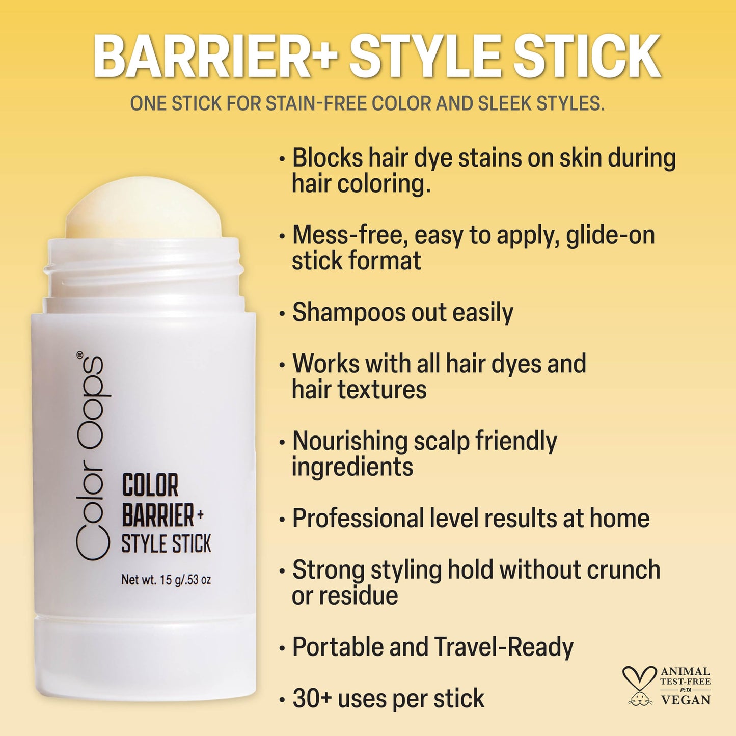 Color Oops Color Barrier+Style Stick Beauty & Personal Care Color Oops