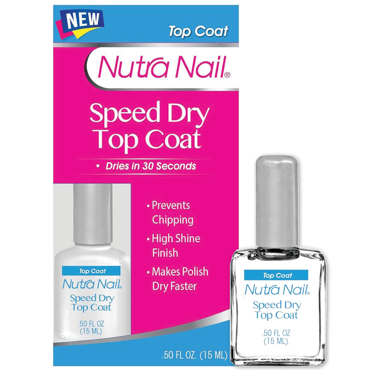 Nutra Nail Manicure Collection - Speed Dry in 30 Seconds - Quick Dry Top Coat Nail Polish - 0.5 Ounce Beauty & Personal Care Nutra Nail