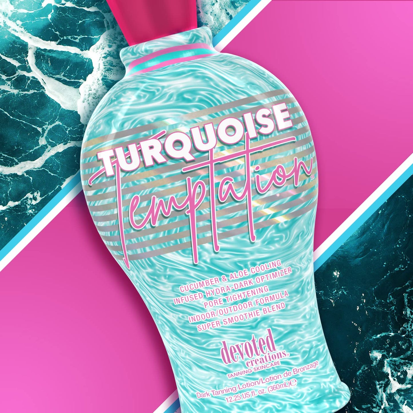 Devoted Creations Turquoise Temptation Indoor and Outdoor Tanning Lotion 12.25 oz Beauty & Personal Care Devoted Creations