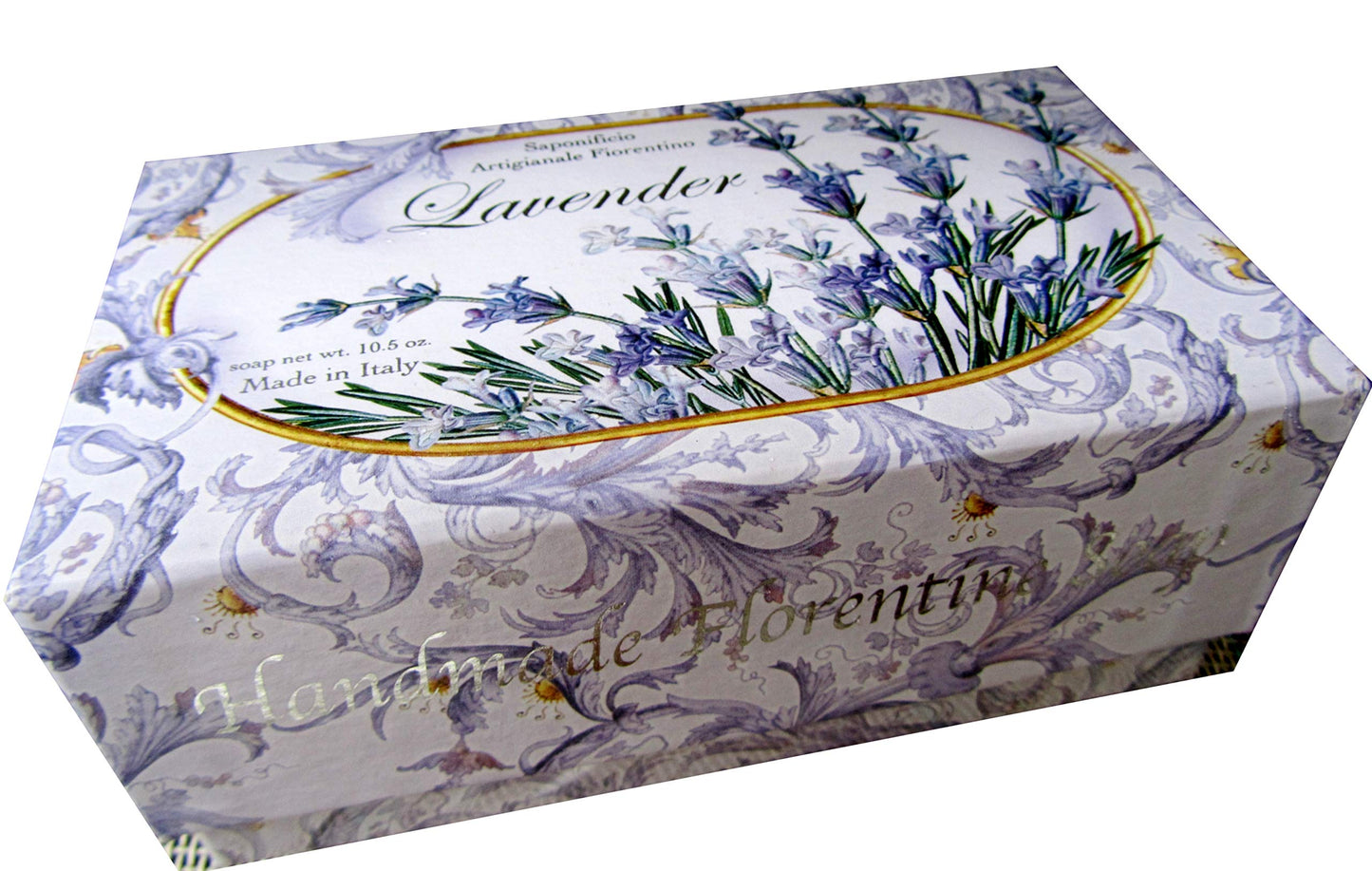 Saponificio Artigianale Fiorentino Moisturizing Italian Vegetable Soap 10.5 oz Made in Tuscany Italy (Lavender) Beauty & Personal Care Saponificio Artigianale Fiorentino