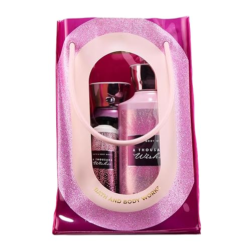 Bath & Body Works A Thousand Wishes Gift Set with Body Wash, Fine Fragrance Mist, Lotion, & Hand Cream - Personal Care Collection for Gifting or Beauty & Personal Care Bath & Body Works
