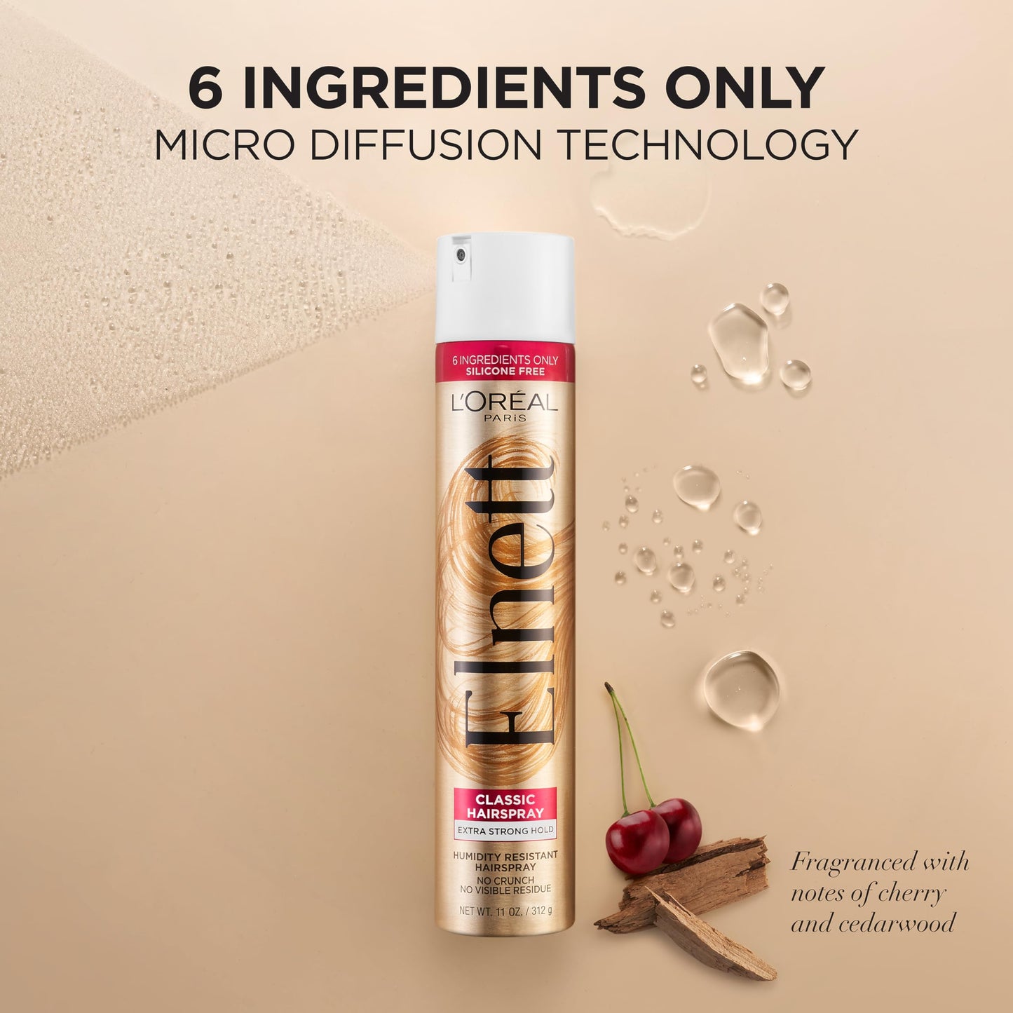 L'Oreal Paris Elnett Satin Extra Strong Hold Color Treated Classic Hairspray, 11 oz Beauty & Personal Care L'Oreal Paris