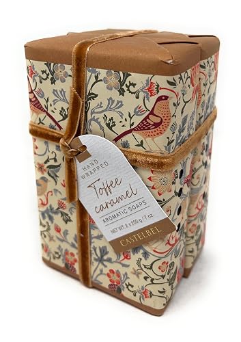 Castelbel Set of Toffee Caramel Fragranced Luxury Soap, (2) 7-Ounce Bars Beauty & Personal Care Castelbel