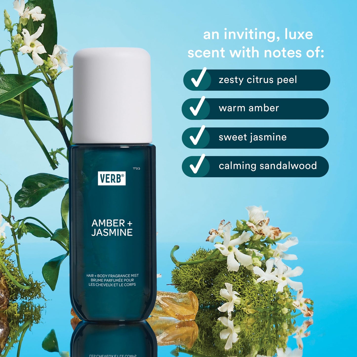 VERB Bold Moisture Hydrate Kit, 4 pc - Cleanses + Nourishes Dry + Frizzy Hair to Smooth + Reduce Frizz - Amber + Warm Jasmine Scent Beauty & Personal Care VERB
