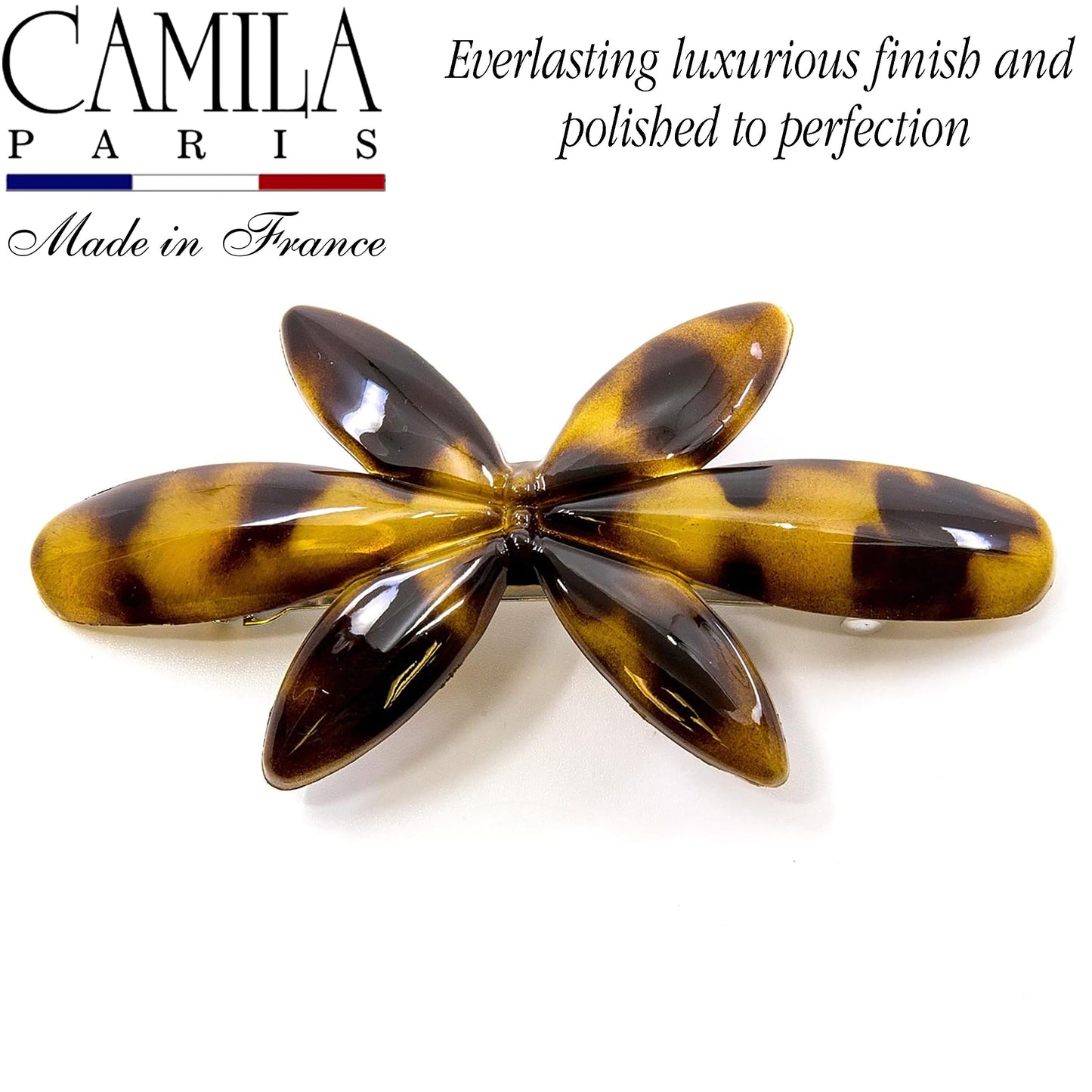 Camila Paris CP2880 French Hair Barrette Clip for Girls Flower, Tokyo, Automatic Clasp Strong Hold Grip Hair Clips for Women, No Slip and Durable Beauty & Personal Care Camila