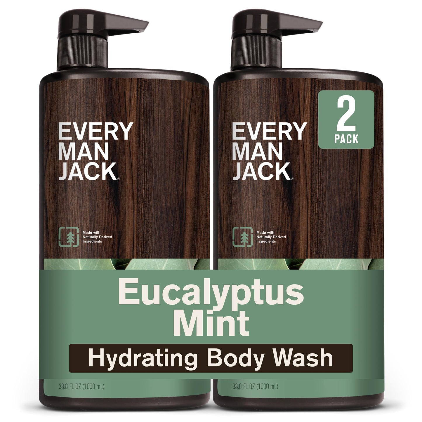 Every Man Jack Eucalyptus Mint Hydrating Mens Body Wash for All Skin Types - Cleanse, Nourish, and Hydrate Skin with Naturally Derived Ingredients Beauty & Personal Care Every Man Jack