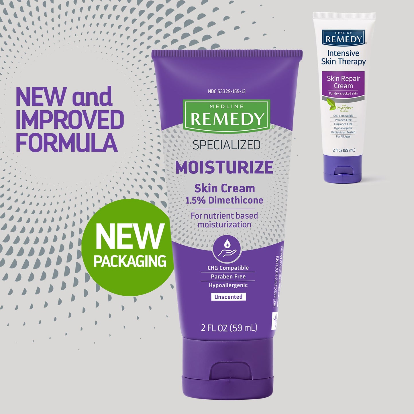 Medline Remedy Specialized Skin Cream, Unscented (2 fl oz), 1.5% Dimethicone, Nourishing Moisturizer for Dry Skin, Paraben-free, and Hypoallergenic Beauty & Personal Care Medline