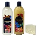 Bath & Body Works Tropidelic Moisturizing Conditioner and Shampoo Duo Set with a Natural Oats Sample Soap Beauty & Personal Care Bath & Body Works