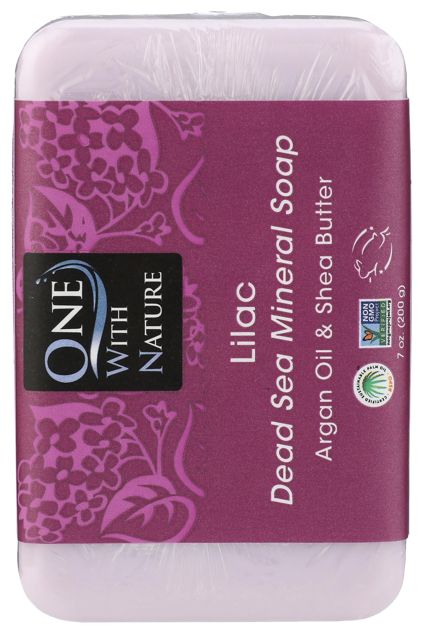 One With Nature Lilac Dead Sea Mineral Soap, 7 Ounce Bar Beauty & Personal Care One With Nature