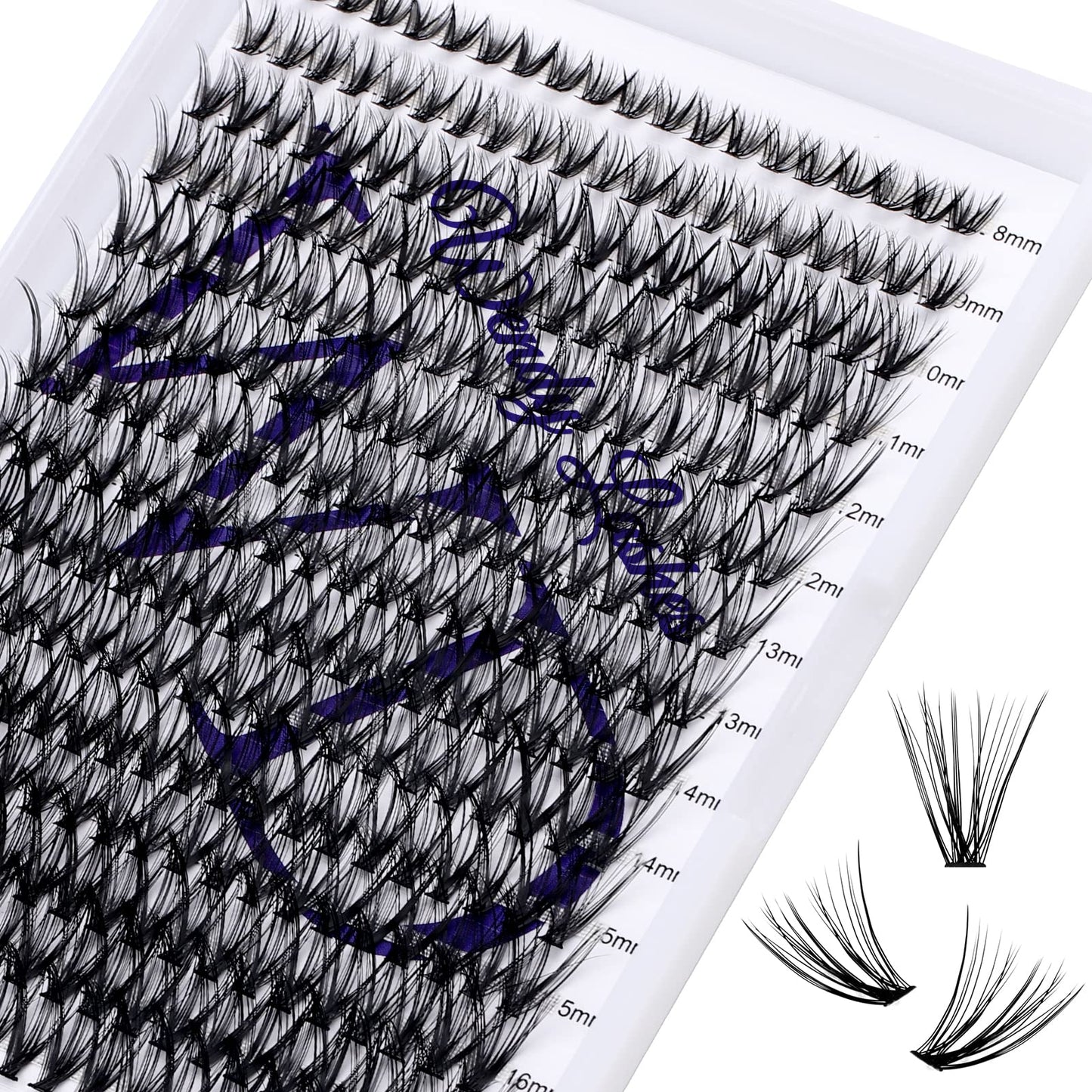 Individual Lashes DIY Eyelash Extension 30D Lash Clusters Extensions DD Curl 300PCS Lash Clusters Natural Lashes Super Soft Eyelashes Extension Beauty & Personal Care WENDY LASHES