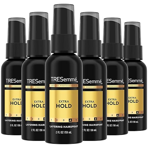 TRESemmé Travel Hairspray, Extra Hold, 6-Pack - Non-Aerosol Hair Spray for Layering, Anti-Humidity, Anti-Frizz Hair Products, 2 Oz Ea Beauty & Personal Care TRESemmé