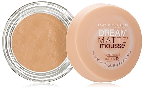 MAYBELLINE NEW YORK Dream Matte Mousse Foundation, Sandy Beige, 0.64 Ounce Beauty & Personal Care MAYBELLINE