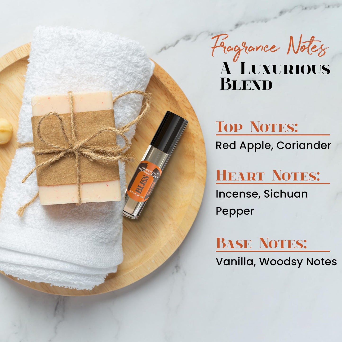 MOBETTER FRAGRANCE OILS Bliss Orange Men Cologne Body Oil Beauty & Personal Care MOBETTER FRAGRANCE OILS