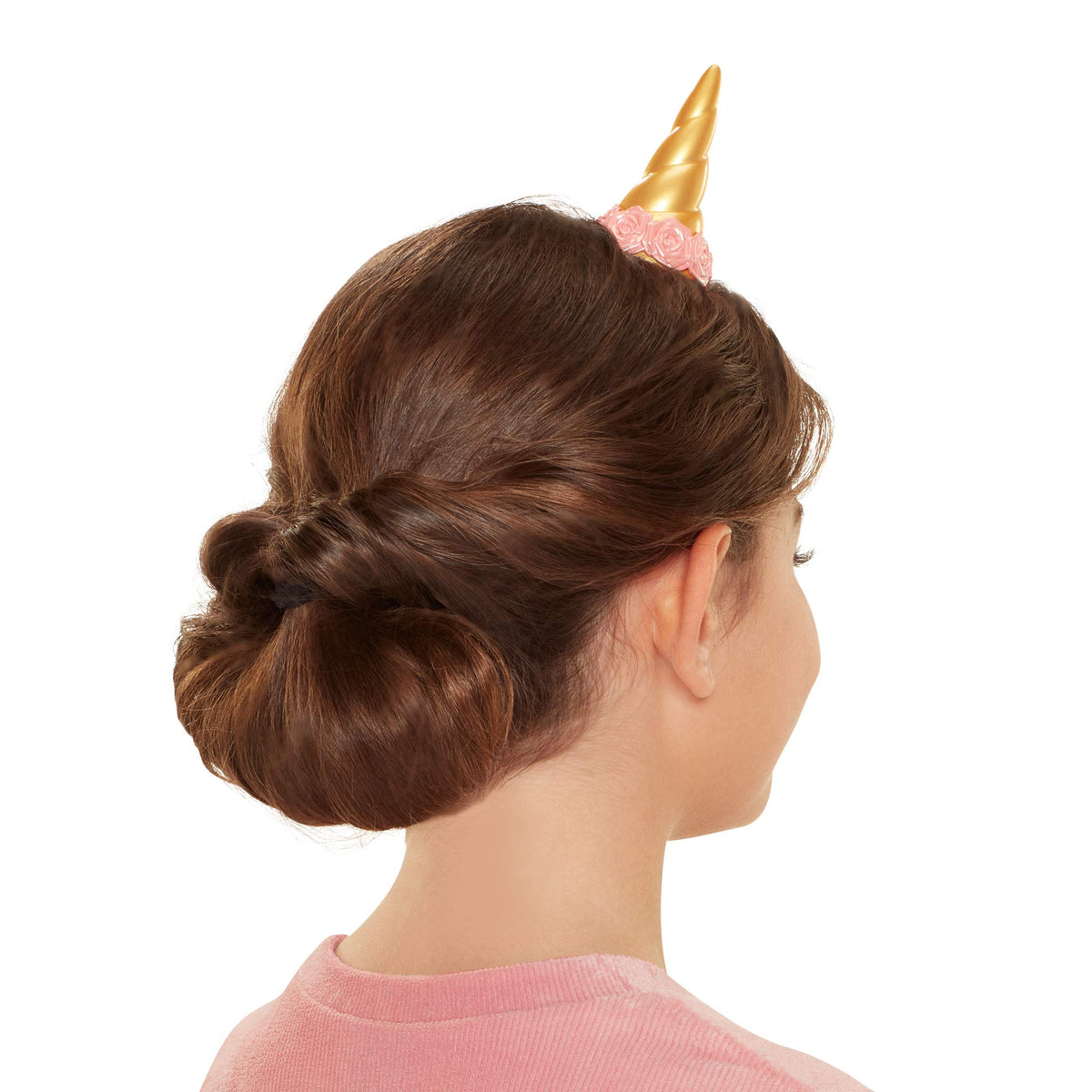 CGH Cute Girls Hairstyles! Unicorn Hair Kit with Bun Maker Foam Roll Tool