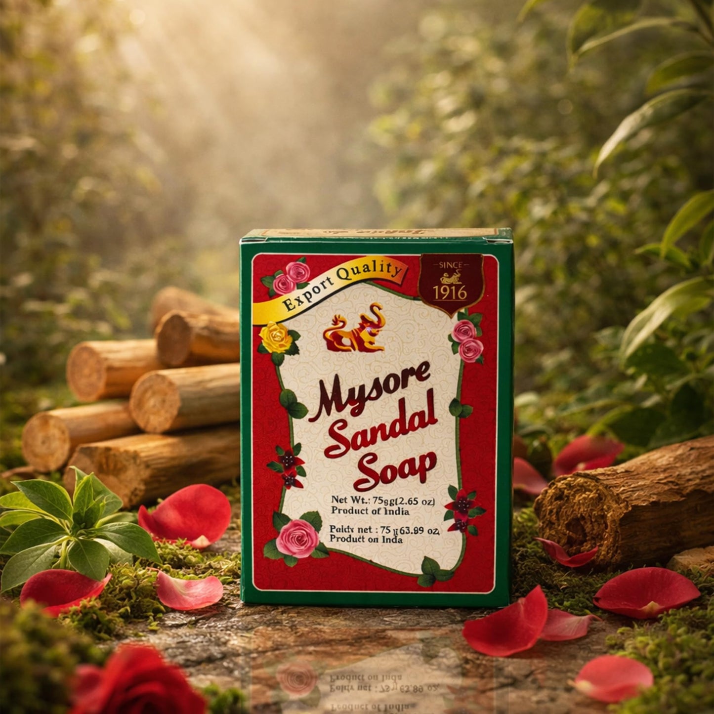 Mysore Sandal Soap 75g (Pack of 4) Beauty & Personal Care Mysore Sandal