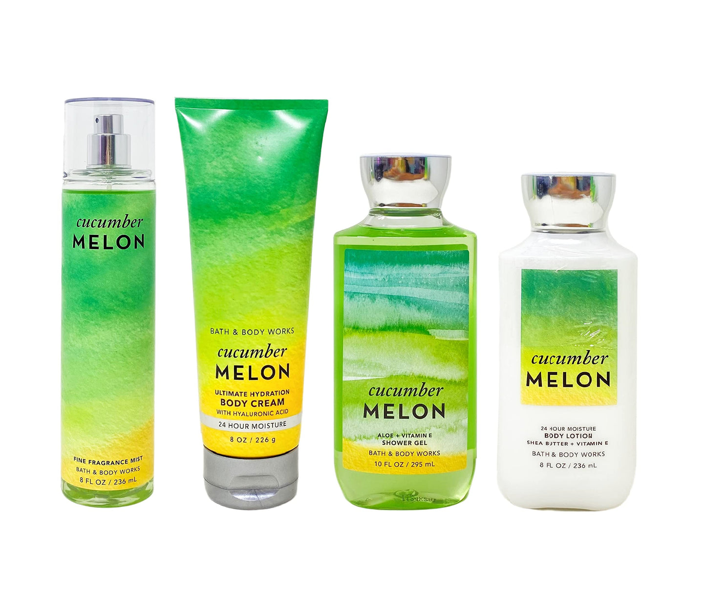 Bath & Body Works Cucumber Melon Deluxe Gift Set - Fragrance Mist - Body Cream - Shower Gel - Body Lotion Beauty and Personal Care Bath & Body Works