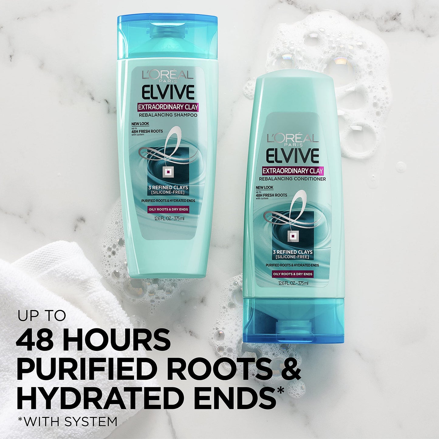 L'Oreal Paris Elvive Extraordinary Clay Rebalancing Conditioner, 12.6 fl; oz; (Packaging May Vary) Beauty & Personal Care L'Oreal Paris