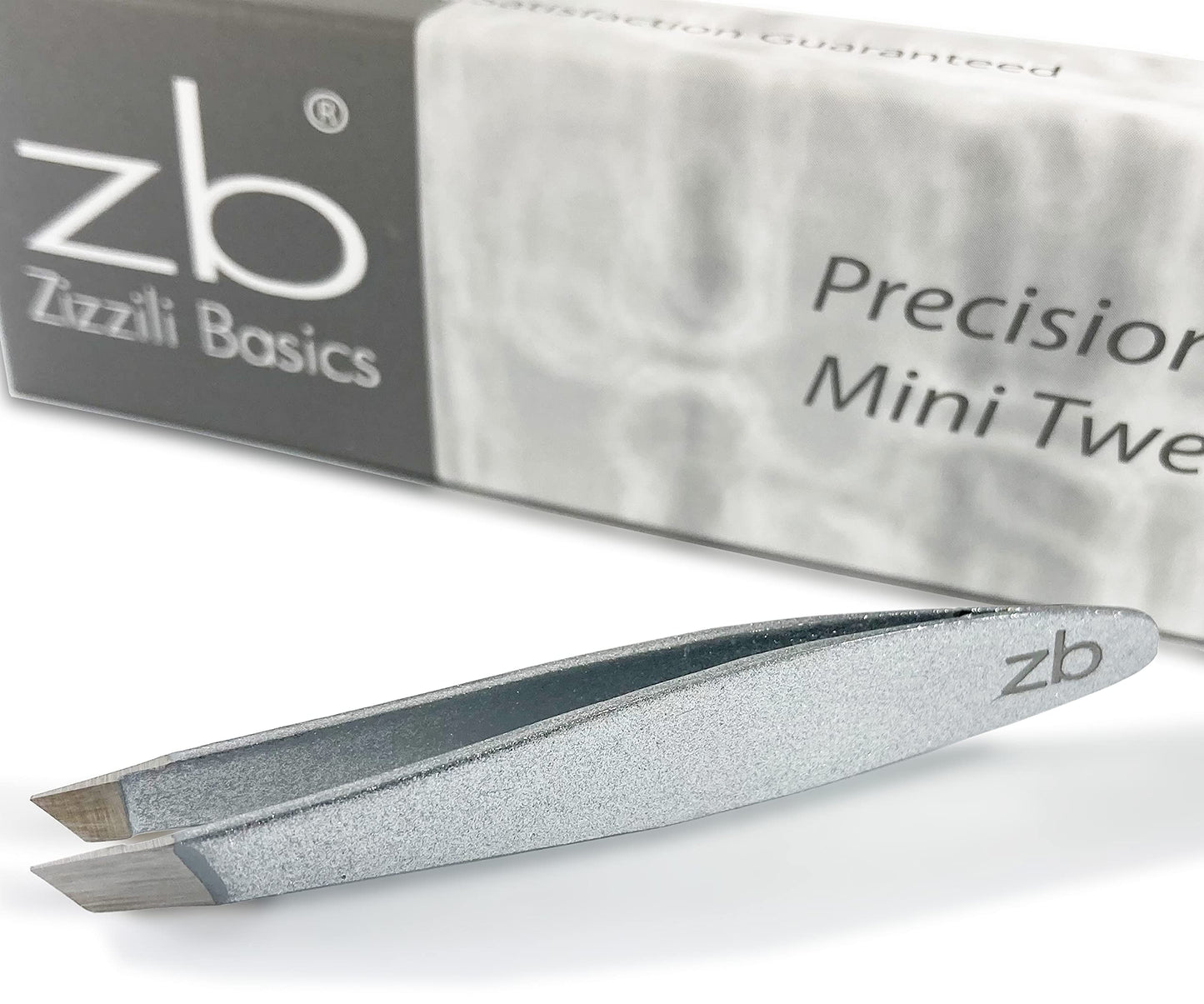 Zizzili Basics Mini Slant Tweezers - Best Tweezers for Eyebrow and Facial Hair Removal Beauty & Personal Care Zizzili Basics
