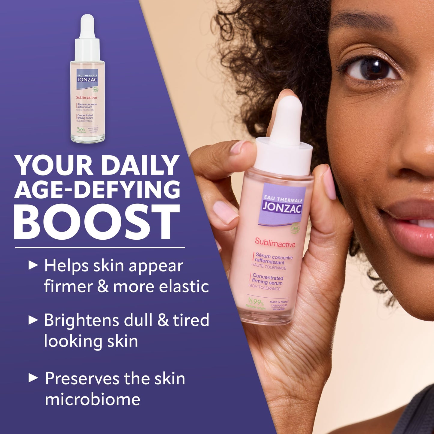 Eau Thermale Jonzac Sublimactive Anti-Aging Firming Serum for Face - Visibly Reduces Fine Lines and Smooths Wrinkles - Natural Skin Care - Hyaluronic Beauty & Personal Care JONZAC