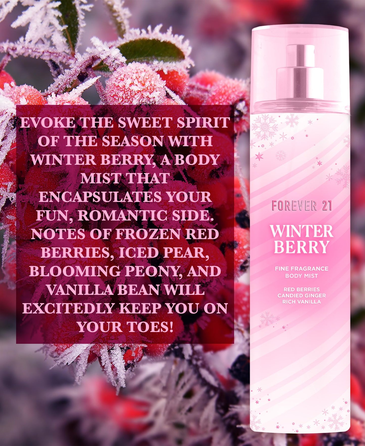Winter Berry Body Mist, 8 fl. oz., by Forever 21 Beauty & Personal Care Forever 21