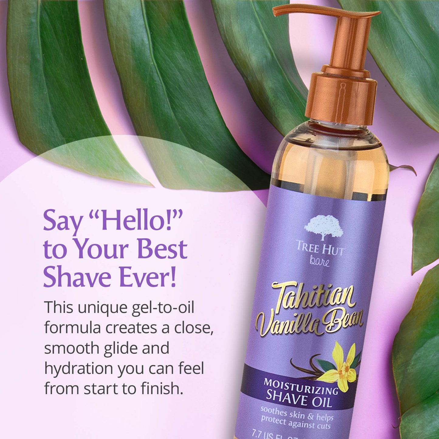 Tree Hut bare Moisturizing Shave Oil, Tahitian Bean, Vanilla, 7.7 Fl Oz Beauty & Personal Care Tree Hut