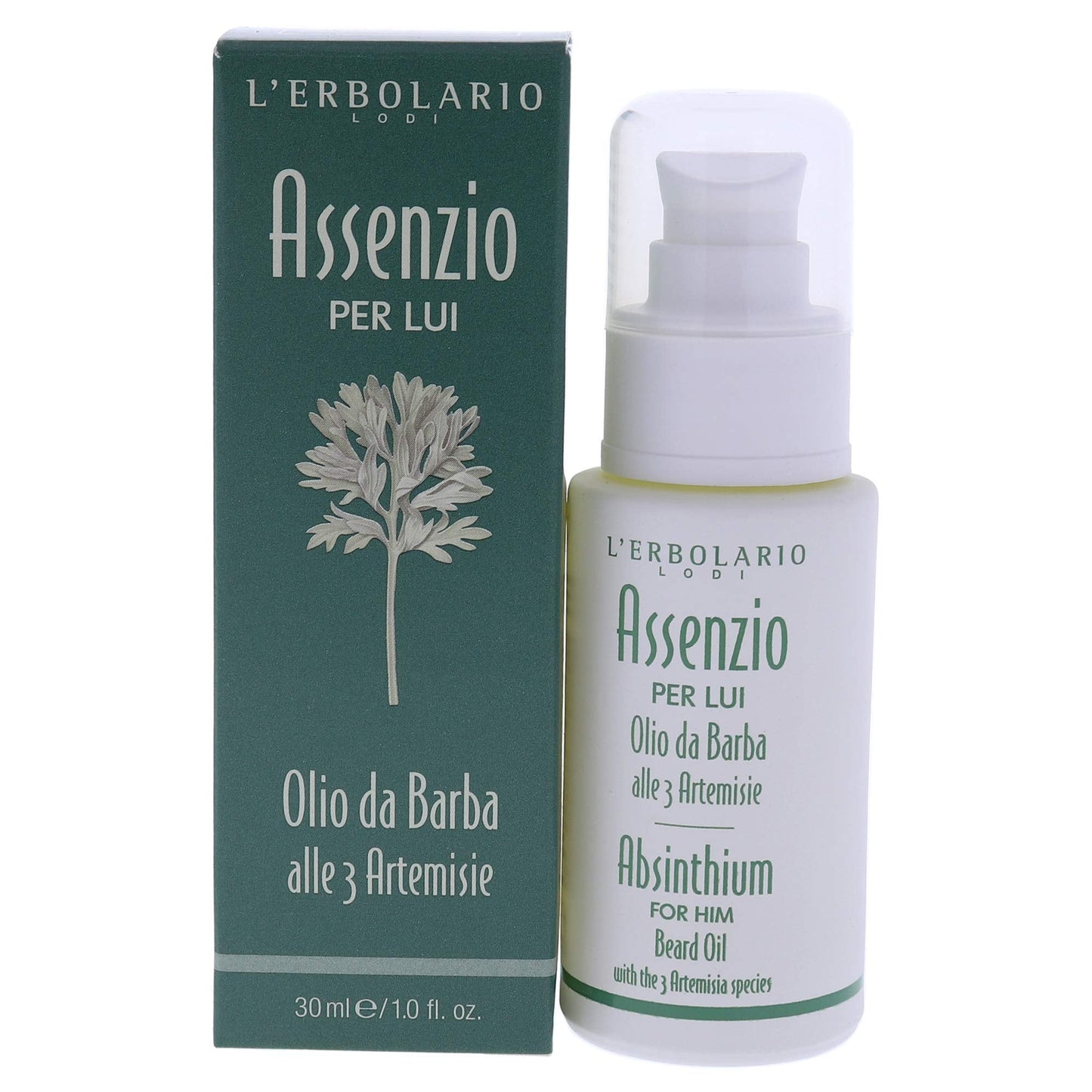 L'Erbolario Absinthium Beard Oil - Delicate, Super Emollient And Light Texture Oil For Skin - Can Be Used In Multiple Ways - Use After Shaving Beauty and Personal Care L'Erbolario