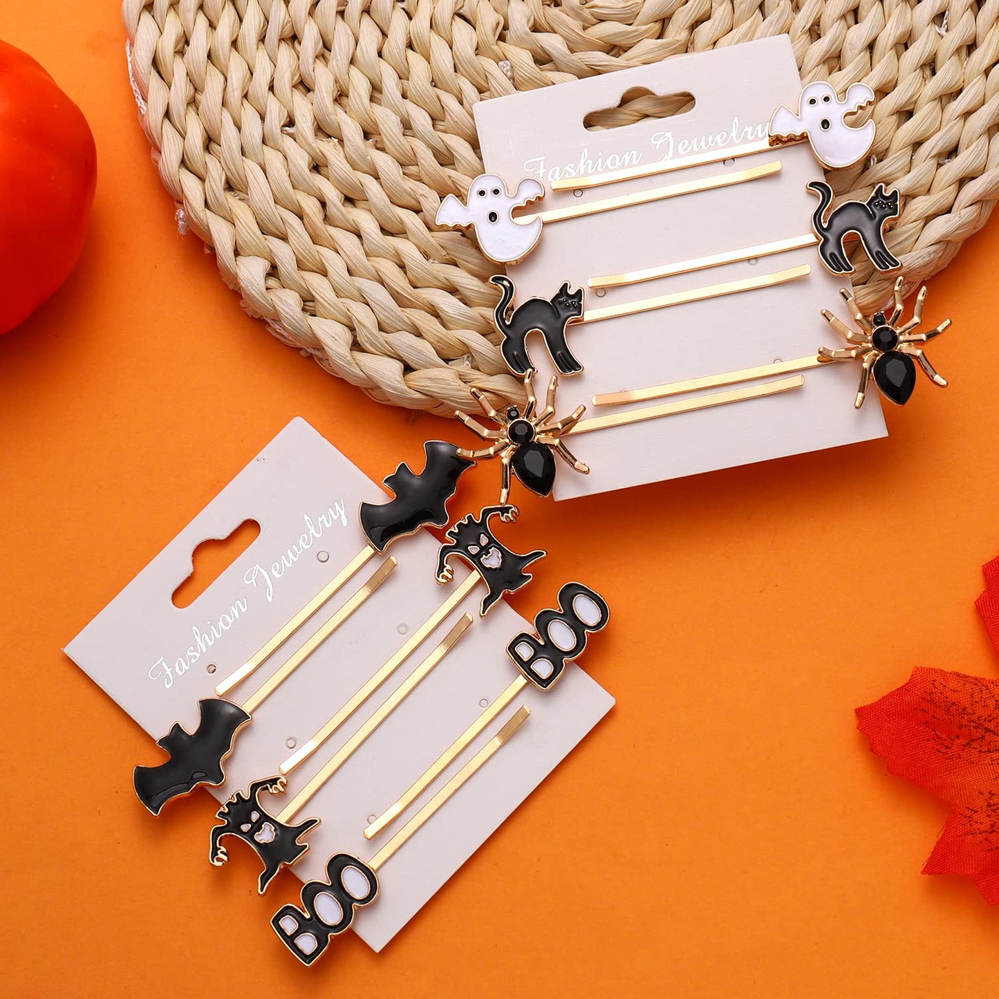 HZEYN 12 Pack Hallowen Hair Clips Spooky Ghost Spider Bat Devil Tree Bobby Pins Hair Accessories Costume Jewelry for Women Halloween Party Supplies Beauty & Personal Care HZEYN