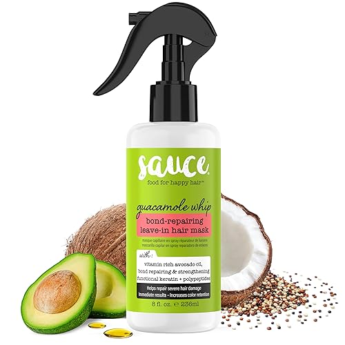 SAUCE BEAUTY Bond-Repairing Leave-In Hair Mask, Guacamole Whip, 8 fl oz (236 ml) Beauty & Personal Care SAUCE BEAUTY