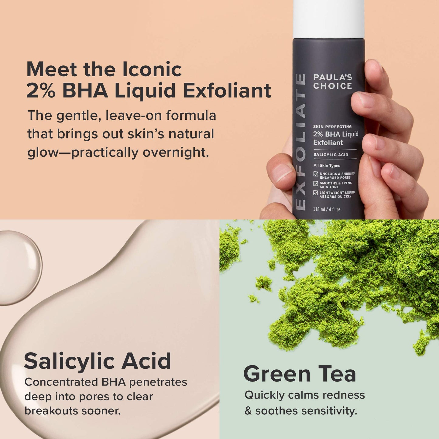Paula's Choice SKIN PERFECTING 8% AHA Gel Exfoliant & 2% BHA Liquid Duo - Facial Exfoliants for Blackheads, Enlarged Pores, Wrinkles, and Fine Lines Beauty & Personal Care Paula's Choice