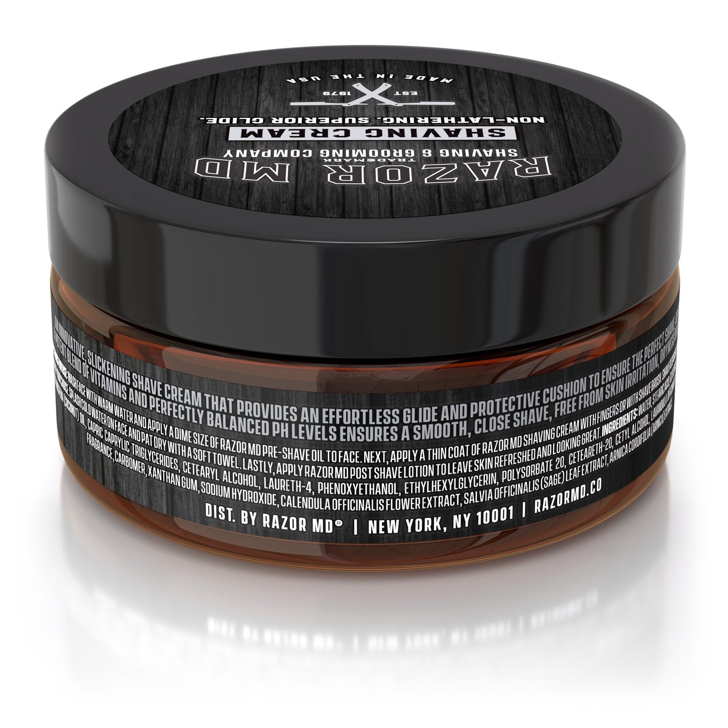 Razor MD Mens Shaving Cream for Normal to Slightly Oily Skin, Shaving Tools & Accessories for Modern Men, Sandalwood 8 oz Beauty and Personal Care Razor MD