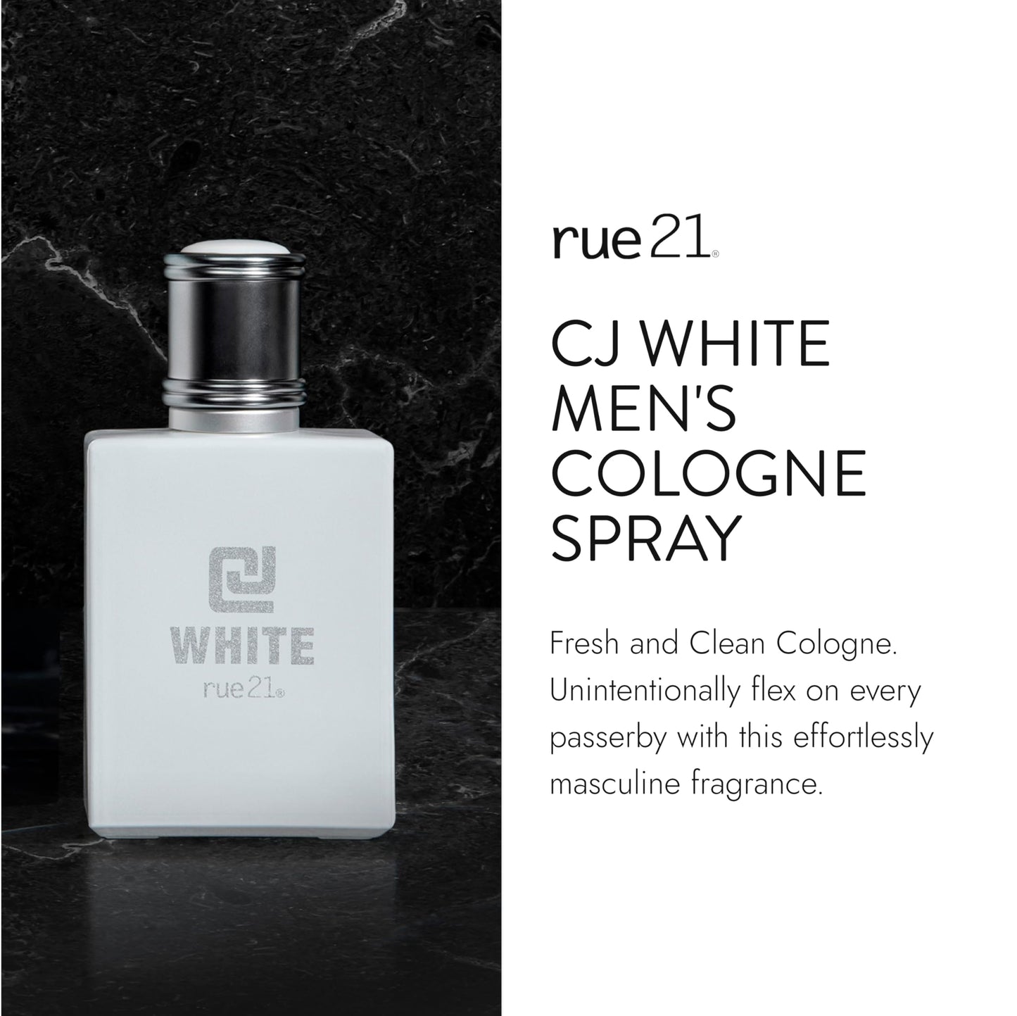 Rue 21 CJ White Men's Cologne Spray - 1.7 fl oz (50 ml) Beauty & Personal Care Rue 21