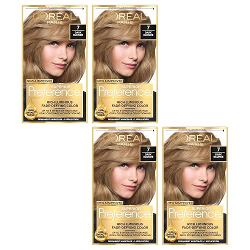 L'Oreal Superior Preference - 7 Dark Blonde (Natural) 1 Each (Pack of 4) Beauty & Personal Care L'Oreal Paris