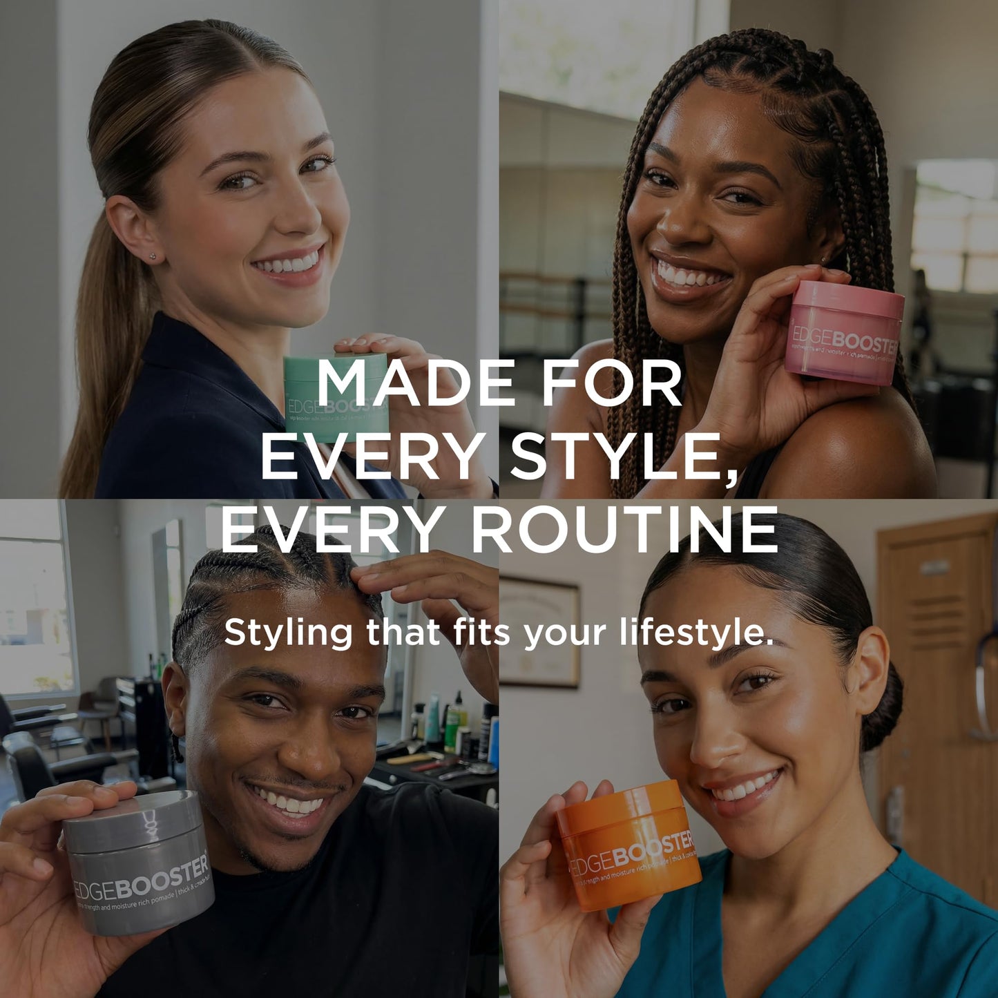 Style Factor Edge Booster Extra Strength & Moisture Rich Pomade | Strong Hold Edge Control Gel for Thick & Coarse Hair | High Shine, Non-Greasy Beauty & Personal Care Style Factor
