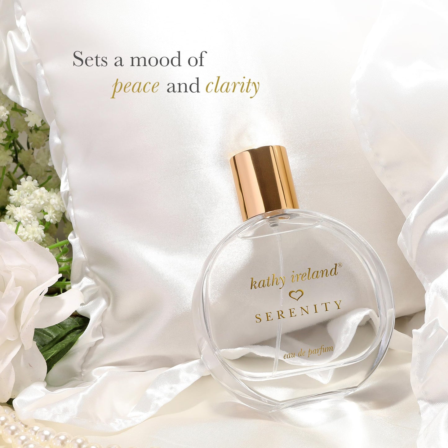 Kathy Ireland Serenity - Tropical, Floral Perfume for Women - Eau de Parfum with Orange, Coconut Water, Violet, Vanilla, Amber Notes - 0.34 oz Beauty & Personal Care Kathy Ireland