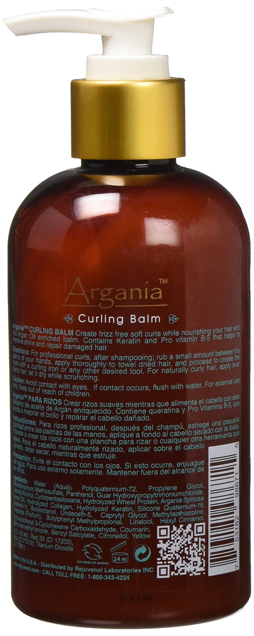 Rejuvenol Argania for Unisex, Curling Balm, 8 Ounce Beauty & Personal Care Rejuvenol